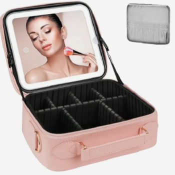 Neceser  Cosmetiquera Profesional  con espejo luz led